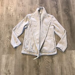 Standard James Perse Solid Gray Open Front Sweater